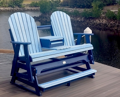 Counter Height Bench Glider