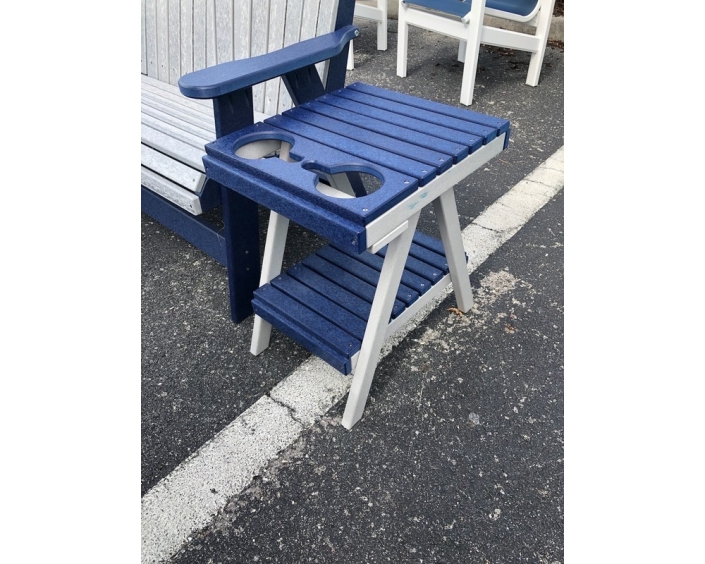 A-frame end table light gray/patriot blue
