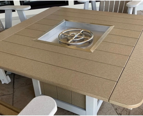 48in Square fire table