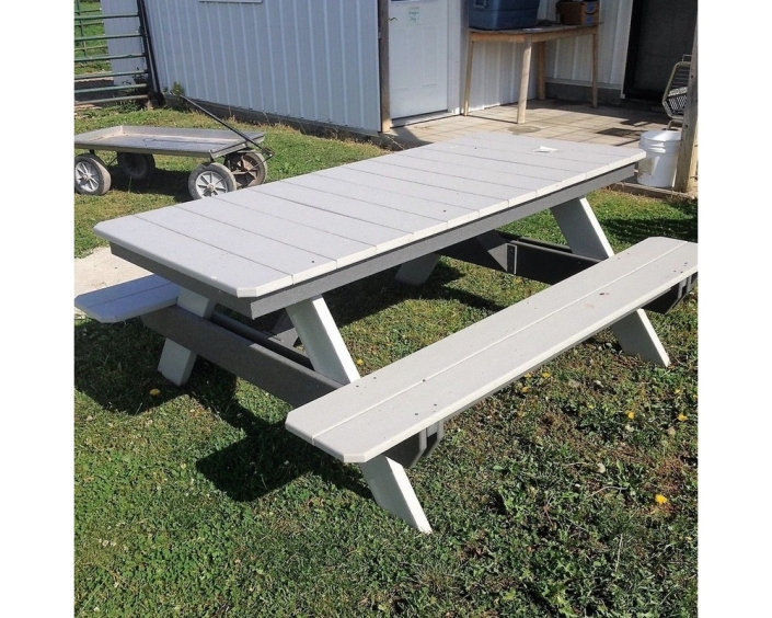 Rectangular 6ft picnic table