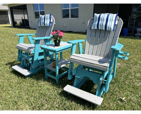 2ft Counter Height Glider Chairs