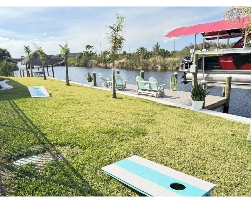 Cornhole Boards and Swivel Gliders