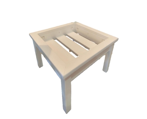 Deep Seat ottoman frame white