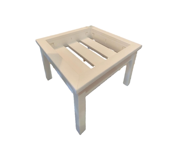 Deep Seat ottoman frame white