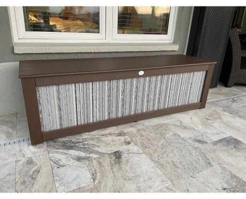 6ft Dock Box in Brown/Stone