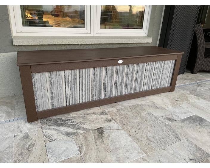 6ft Dock Box in Brown/Stone